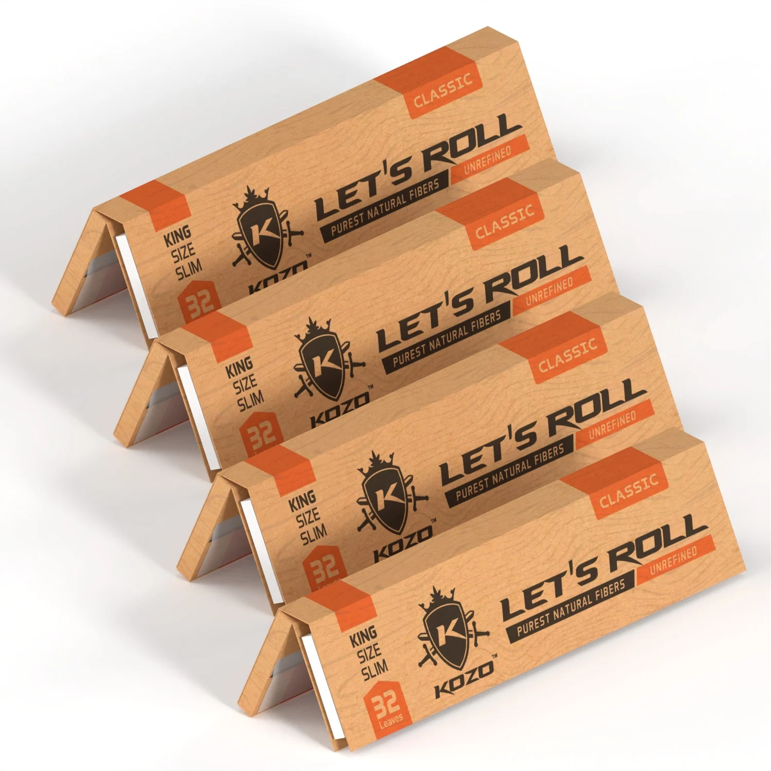 Natural King-Size Rolling Papers with Filter Tips